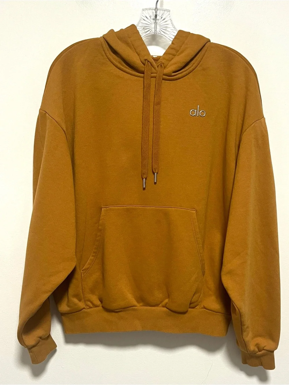 Alo Yoga Accolade Hoodie Toffee Gold Fits Like S / M Oversized Cozy Logo